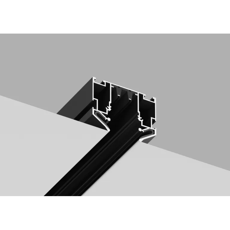 Встраиваемый шинопровод в натяжной ПВХ потолок Crystal Lux Space 220 CLT 0.135 01 L2000 BL