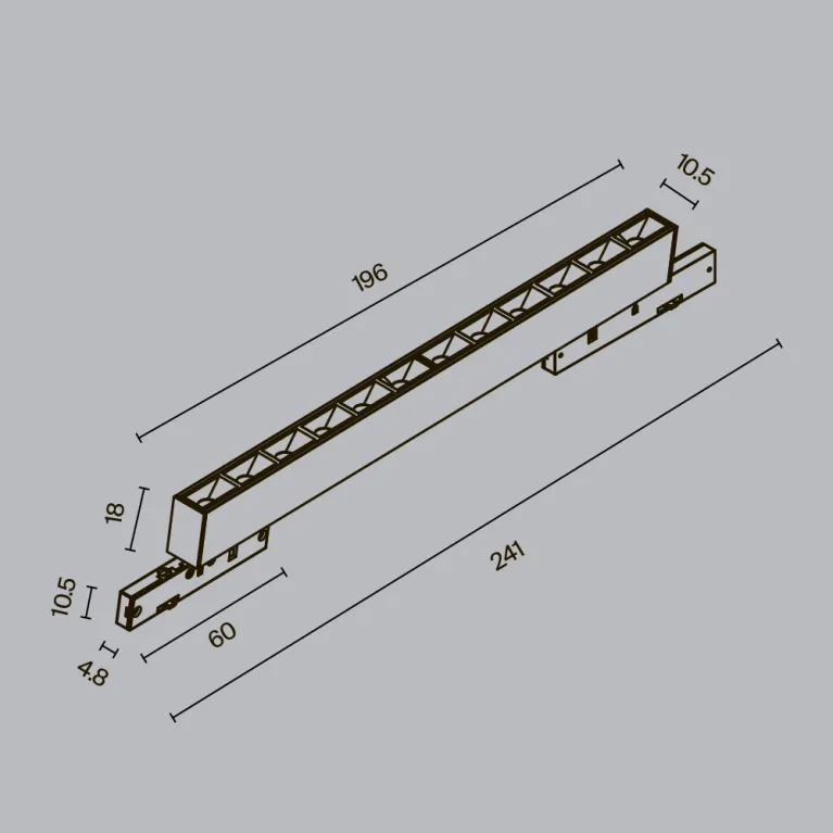 Трековый магнитный светильник Maytoni Points TR193-1-10W3K-M-B