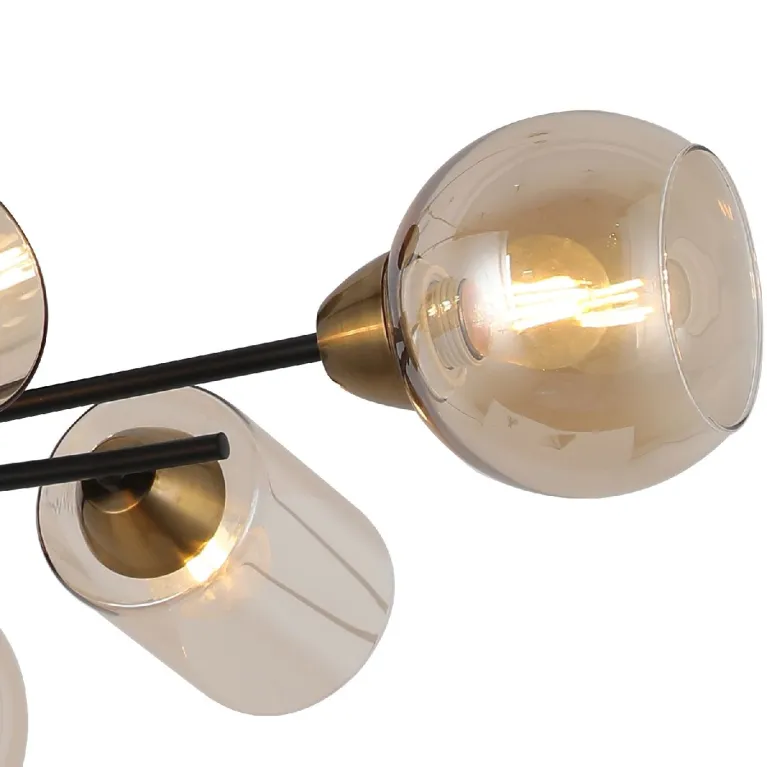 Люстра на штанге Illumico IL8243-6COU-79 BK GD