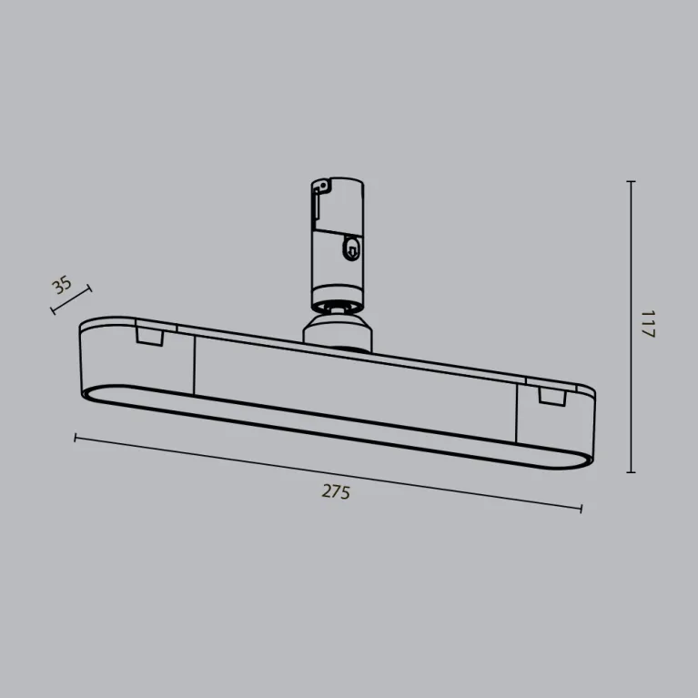 Трековый магнитный светильник Maytoni Basis Rot TR202-1-10W3K-B