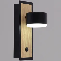 Бра Reluce 12540-0.2-01 BK+WOOD