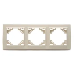 Рамка 3-местная горизонтальная Stekker PFR00-9003-02 39242