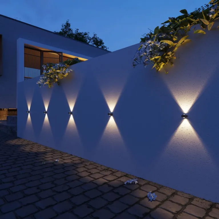 Уличный настенный светильник Elektrostandard Lenses черный 35191/W 4690389216428 a070458