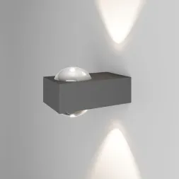 Уличный настенный светильник Elektrostandard Lenses серый 35191/W 4690389216459 a070452