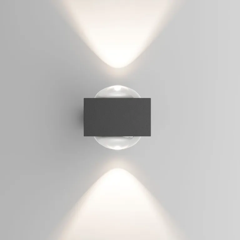 Уличный настенный светильник Elektrostandard Lenses серый 35191/W 4690389216459 a070452