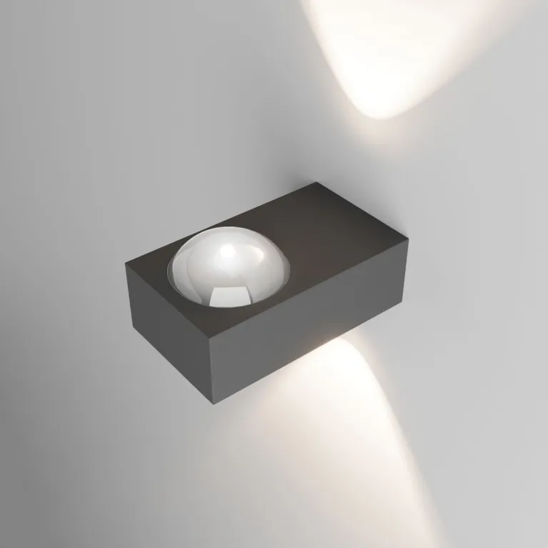 Уличный настенный светильник Elektrostandard Lenses серый 35191/W 4690389216459 a070452