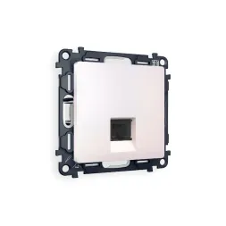 Комплект механизма компьютерной розетки RJ-45(8P8C) CAT6 со шторкой Ambrella Volt Alfa MA212010