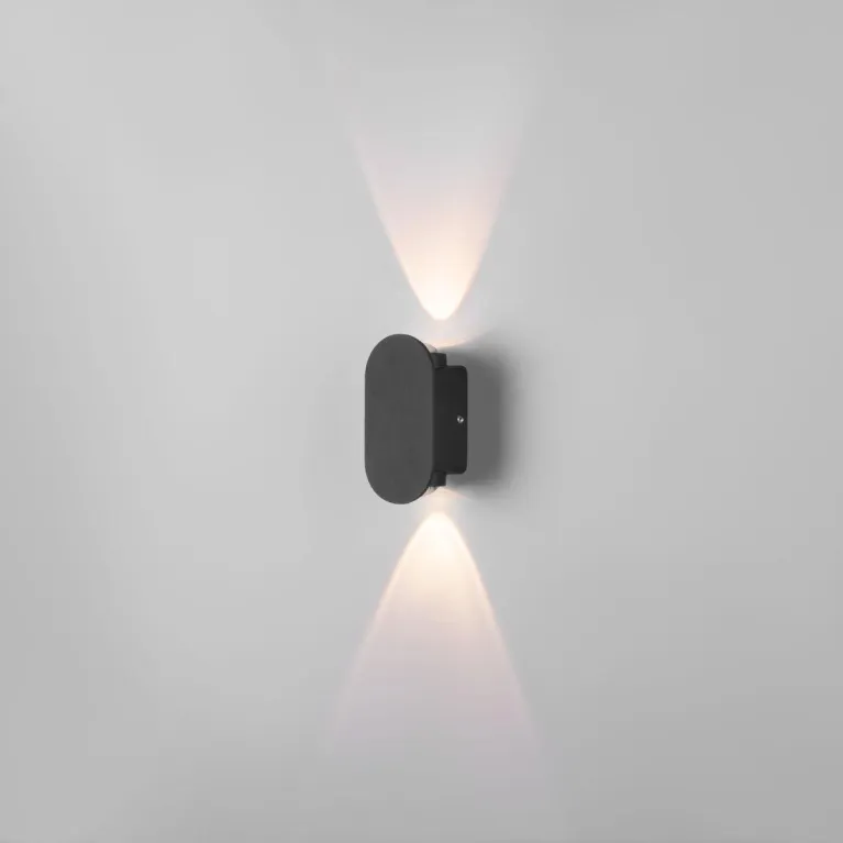 Уличный настенный светодиодный светильник Elektrostandard Mini Light 35153/D черный a060879