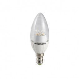 Лампа светодиодная E14 4W 6500K прозрачная 4690389054563