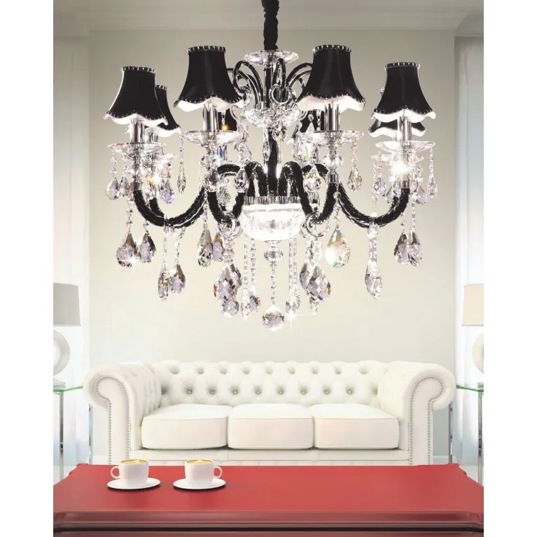 Подвесная люстра Lumina Deco Denica LDP 66249-8 BK