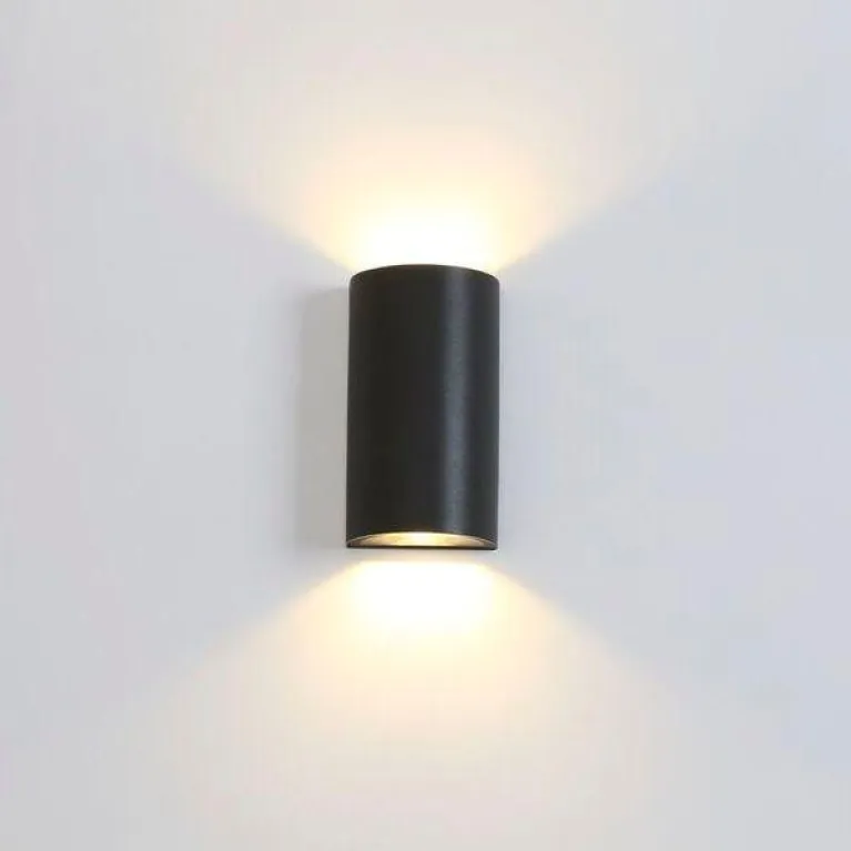 Уличный настенный светодиодный светильник Elvan GW-520-6W-WW-Bk