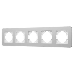 Рамка на 5 постов алюминиевая Arlight FRM-AKIRY-SFAL-5-SR 049746