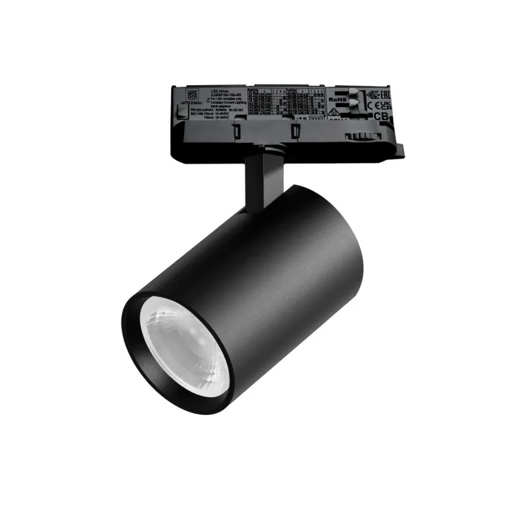 Трековый трехфазный светильник Quattro LED 36G с адаптером Lightstar Alta Base A5247QT36G