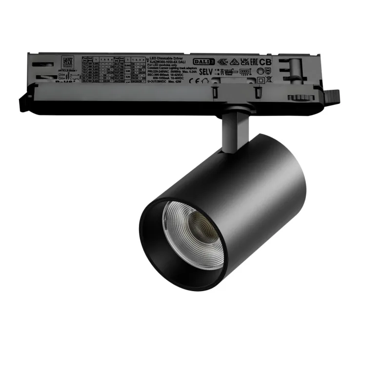 Трековый трехфазный светильник Quattro LED с управлением DALI Lightstar Alta Base A5337DALI