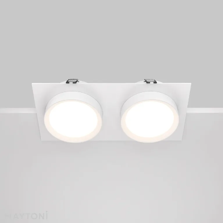 Встраиваемый светильник Maytoni Hoop DL086-02-GX53-SQ-W