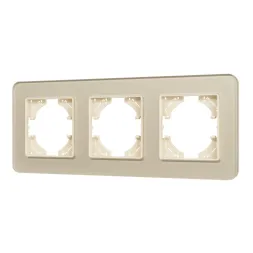 Рамка на 3 поста стеклянная Arlight FRM-OMALI-SFGS-3-GD 049715
