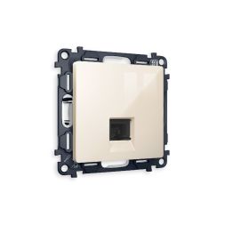 Комплект механизма компьютерной розетки RJ-45(8P8C) CAT6 со шторкой Ambrella Volt Alfa MA312010