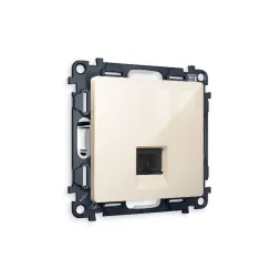 Комплект механизма компьютерной розетки RJ-45(8P8C) CAT6 со шторкой Ambrella Volt Alfa MA312010