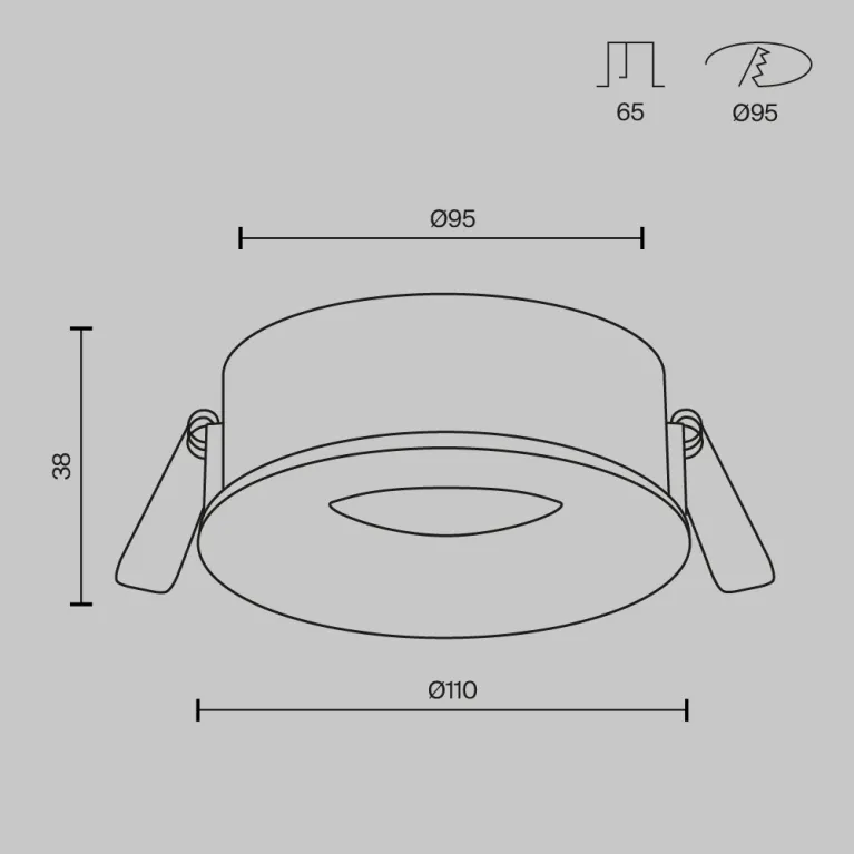 Встраиваемый светильник Maytoni Technical Slim DL027-GX53-W