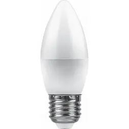 Лампа светодиодная Feron E27 9W 2700K Свеча Матовая LB-570 25936