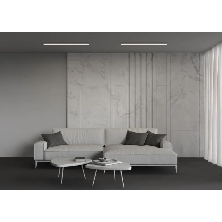Линейный накладной светильник Maytoni Technical 4000K 35x35 (Серебро, 1 м) LL311004