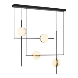 Подвесная люстра Delight Collection MD2062-4B black/brass