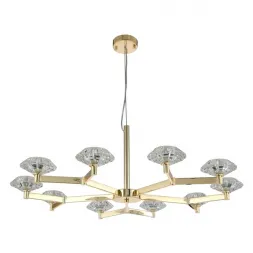 Подвесная люстра Crystal Lux REBECA SP10 GOLD