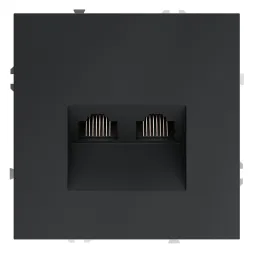 Розетка компьютерная двойная Voltum S70 VLS060207