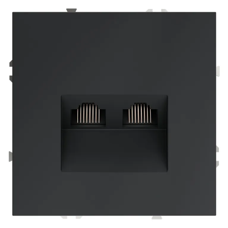 Розетка компьютерная двойная Voltum S70 VLS060207