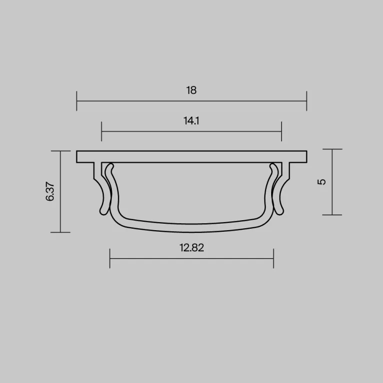 Профиль накладной с вертикальным изгибом Maytoni Led Strip 631016