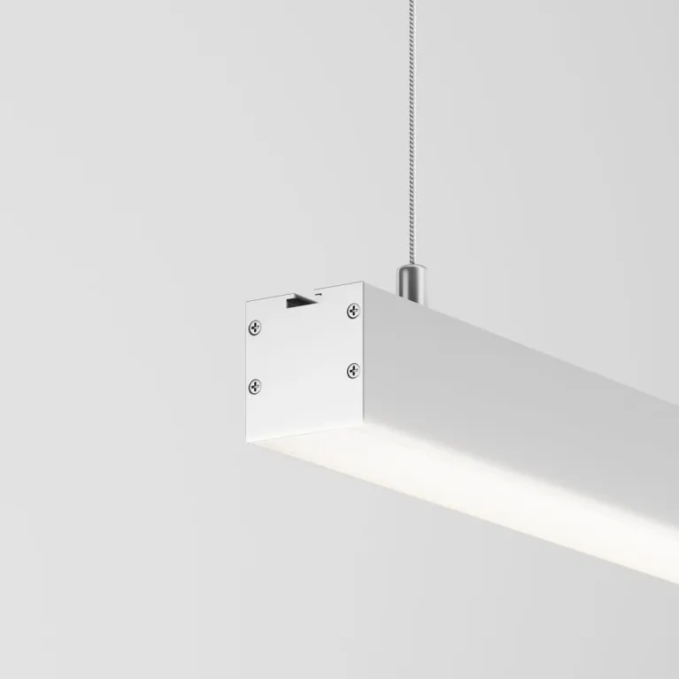Линейный подвесной светильник Maytoni Technical 4000K 35x35 (Серебро, 1 м) LL312004