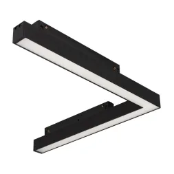 Трековый магнитный светильник Arlight MAG-ORIENT-FLAT-ANGLE-L295-18W Day4000 (BK, 48V) 058209