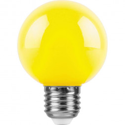 Лампа светодиодная Feron Е27 3W желтый Шар Матовая LB-37125904
