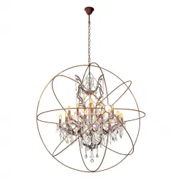 Подвесная люстра Loft IT Foucaults orb crystal LOFT1897/21