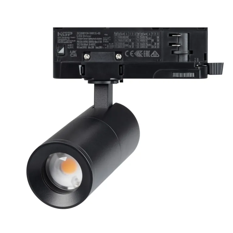 Трековый трехфазный светильник Arlight LGD-ARTEMIS-TRACK-4TR-R55-12W Warm2700 (BK, 230V) 062276