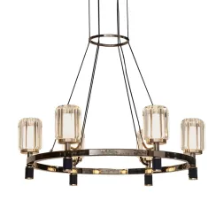 Подвесная люстра Delight Collection P0738-6A gold/pearl black