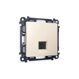 Комплект механизма компьютерной розетки RJ-45(8P8C) CAT6 со шторкой Ambrella Volt Alfa MA332010