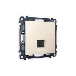 Комплект механизма телефонной розетки RJ-11(4P4C) со шторкой Ambrella Volt Alfa MA332030