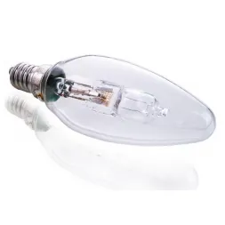 Лампа галогеновая e14 30w 2700k свеча прозрачная 332244