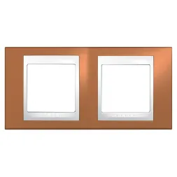 Рамка 2-постовая Schneider Electric Unica Хамелеон MGU6.004.869