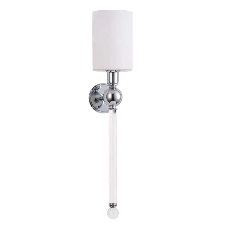 Бра Crystal Lux Mirabella AP1 Chrome/White