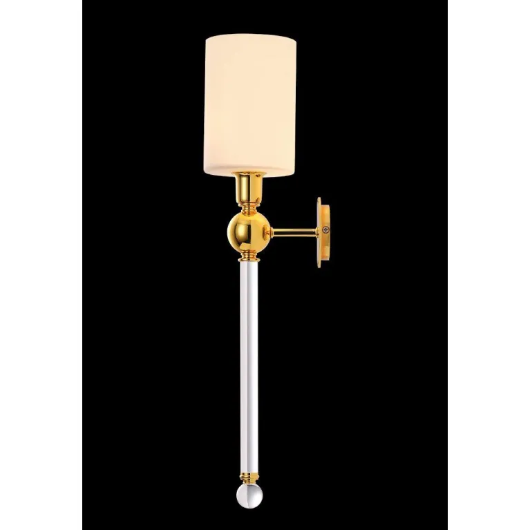Бра Crystal Lux Mirabella AP1 Gold/White