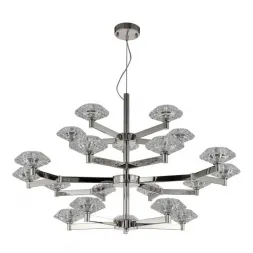 Подвесная люстра Crystal Lux REBECA SP5+10+5 NICKEL