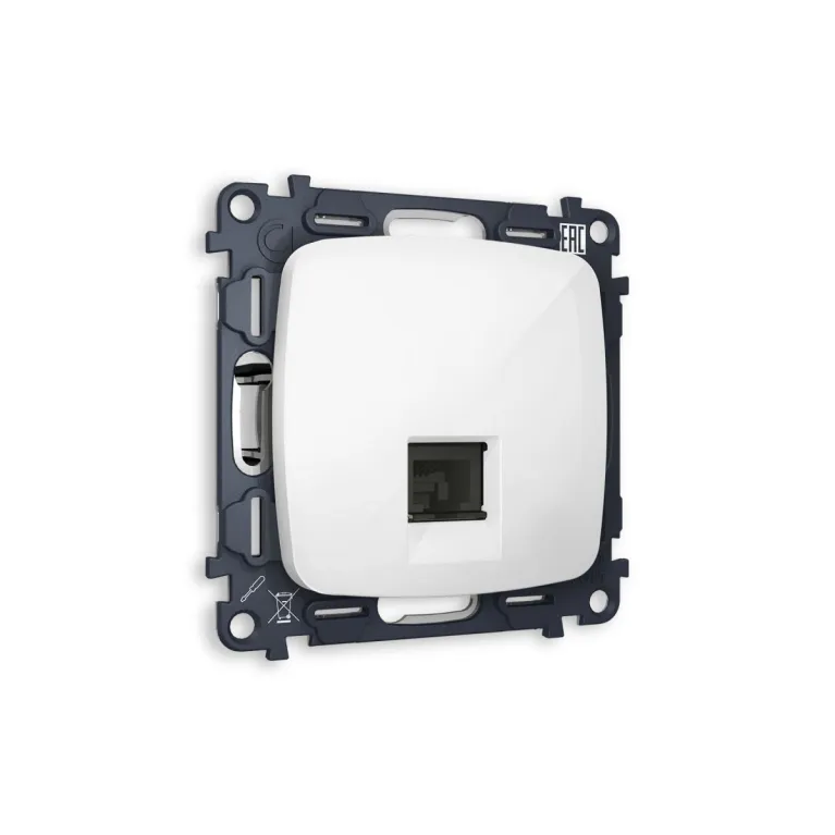 Комплект механизма компьютерной розетки RJ-45(8P8C) Ambrella Volt Omega (OP1120, VM188) MO112010