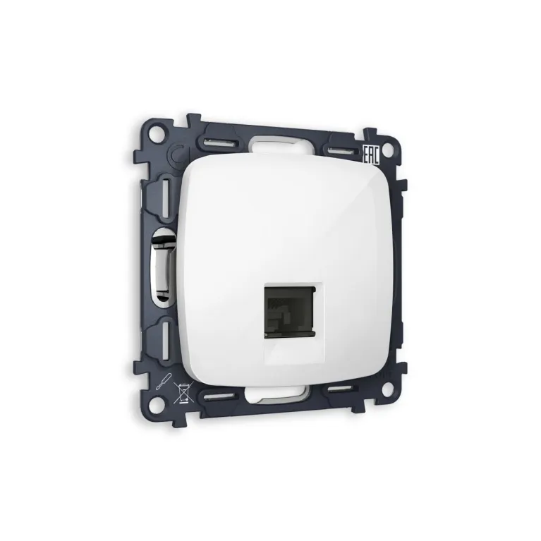 Комплект механизма телефонной розетки RJ-11(4P4C) Ambrella Volt Omega (OP1120, VM190) MO112030