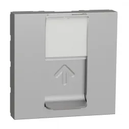 Лицевая панель RJ45 одиночная без коннектора Schneider Electric Unica Modular NU941130