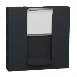 Лицевая панель RJ45 одиночная без коннектора Schneider Electric Unica Modular NU941154
