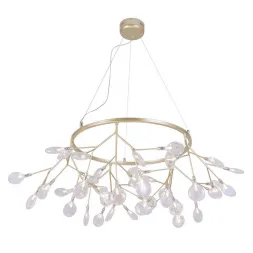Подвесная люстра Crystal Lux Evita SP45 D Gold/Transparent