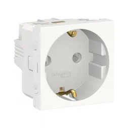 Розетка Schneider Electric Unica New Modular с/з без шторок 16A 250V NU303618