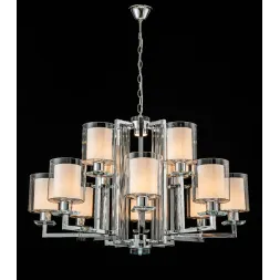 Подвесная люстра iLamp King RM6201-8+4 CR+CL